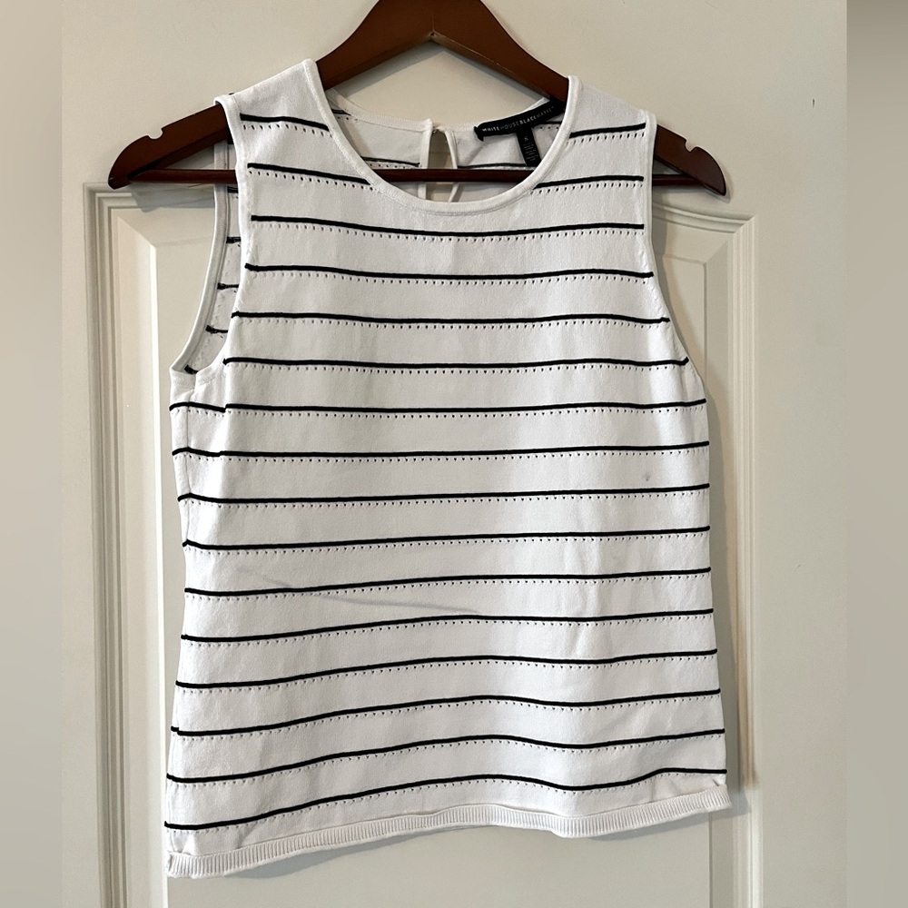 White House Black Market Sleeveless Mixed Media Women’s Size Small